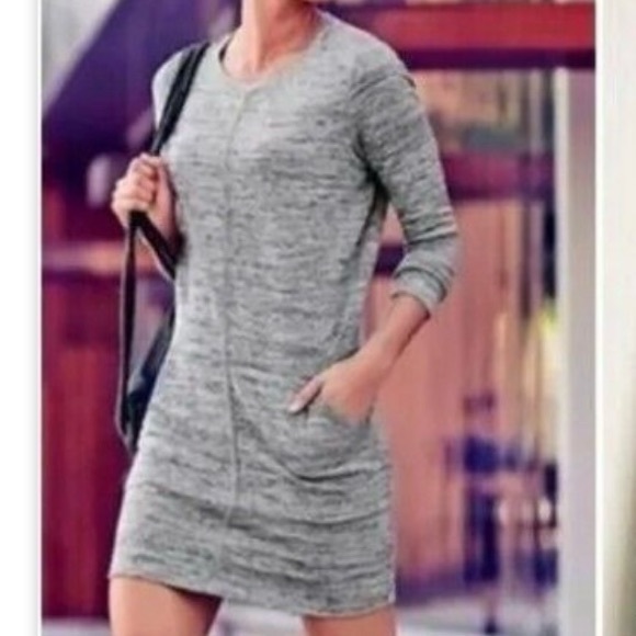 Athleta Women's Gray Long Sleeve Destiny Dress / Tunic - Picture 2 of 12